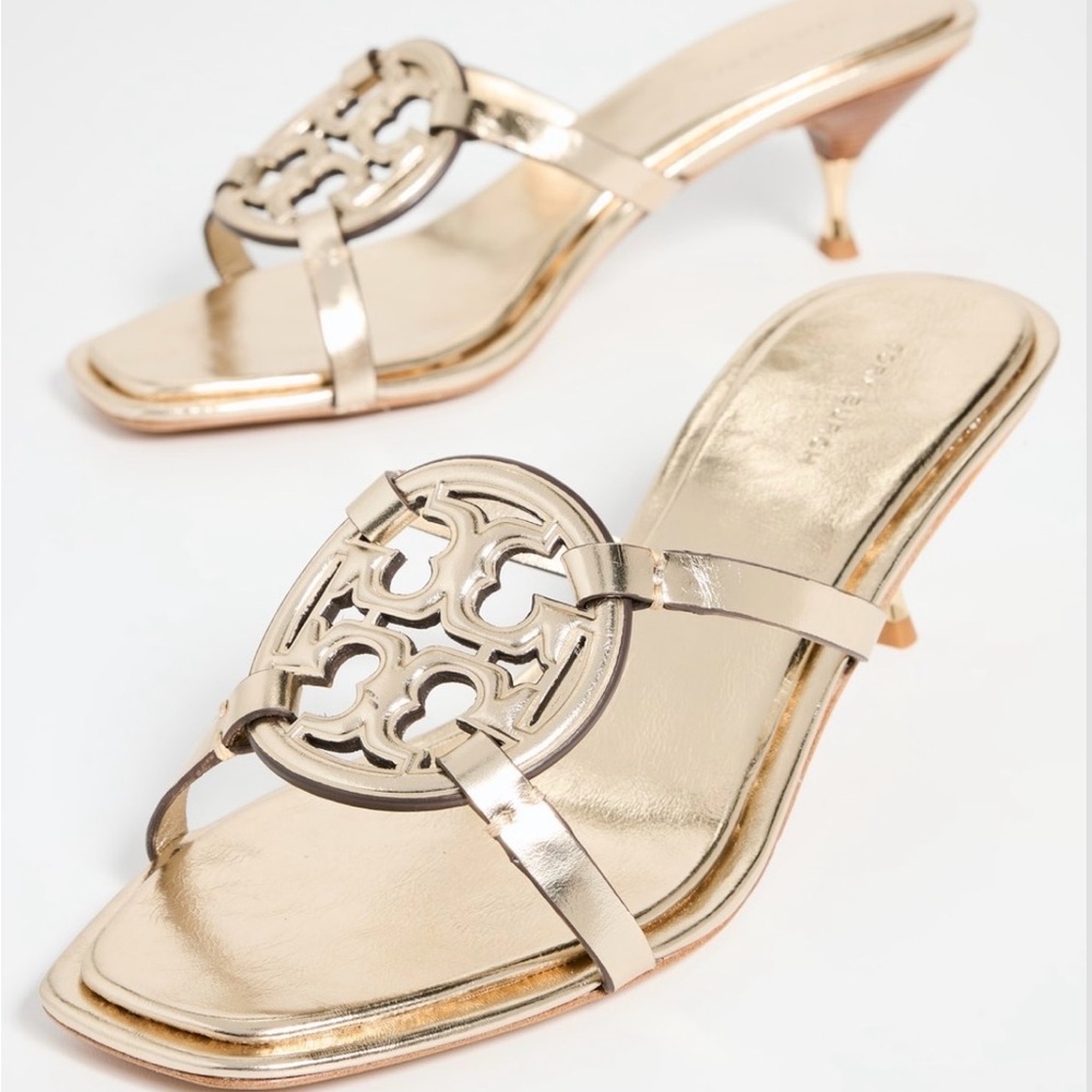 Tory Burch Geo Bombe Miller Low Heel Sandals 55mm